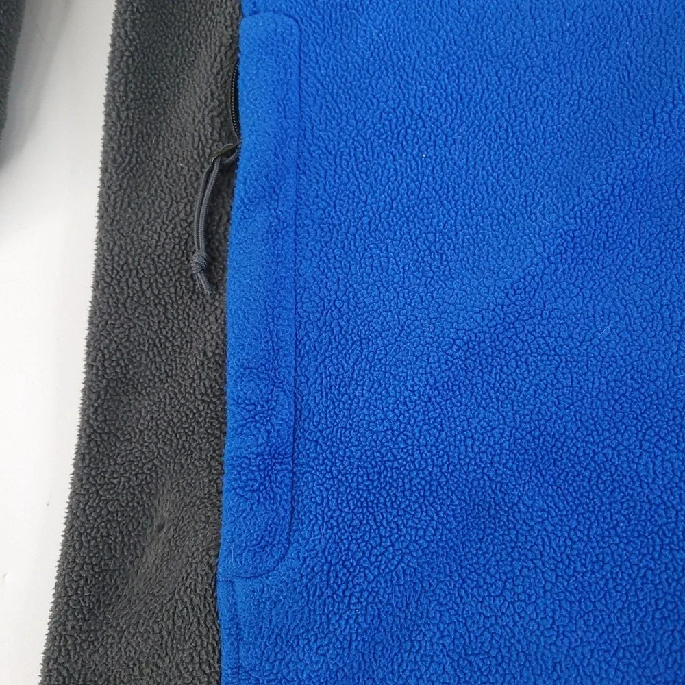 The North Face Flashdry Fleece Jacket Mens Large Blue and Charcoal Lightweight
